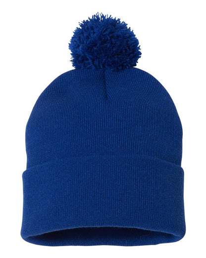 Sportsman 12" Pom-Pom Cuffed Beanie - SP15