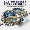 Custom Glossy Vinyl Stickers - Die Cut