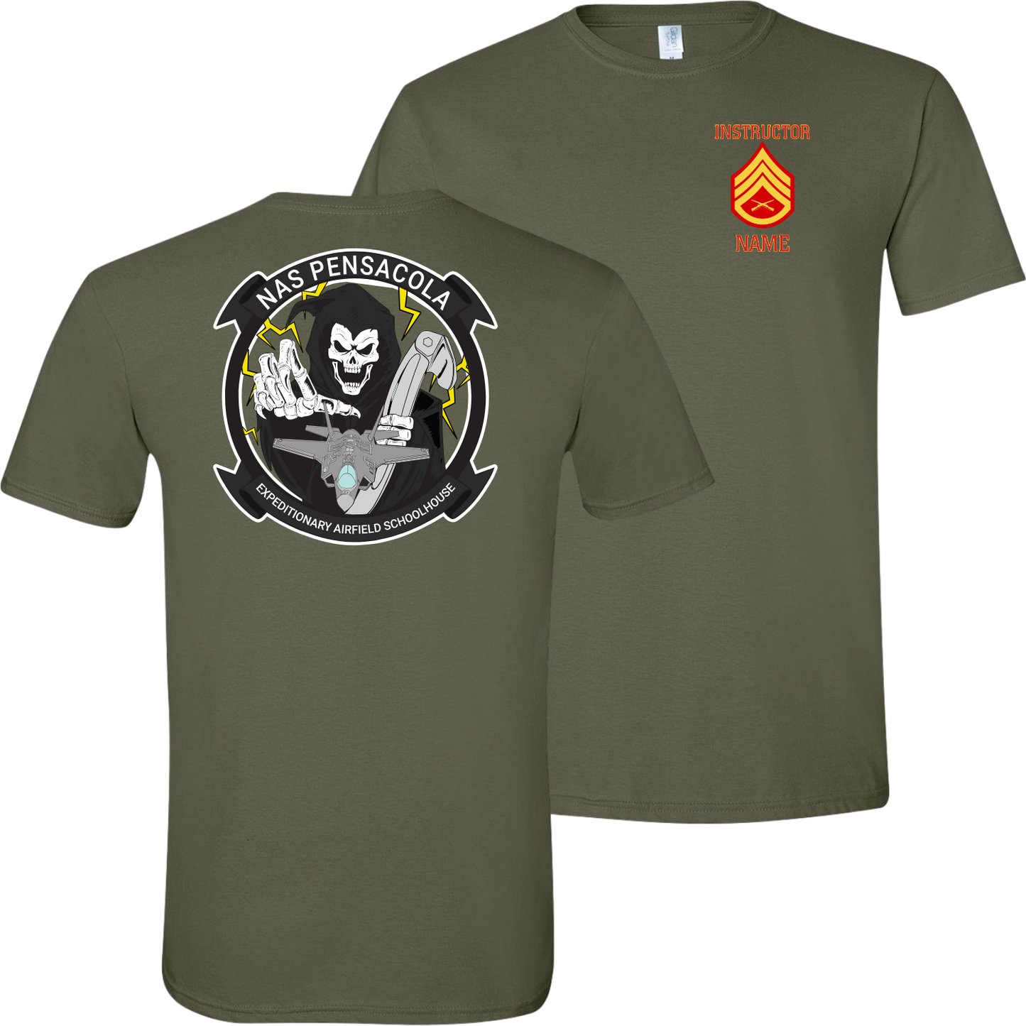 USMC EAF School Shirts - Softstyle - 64000