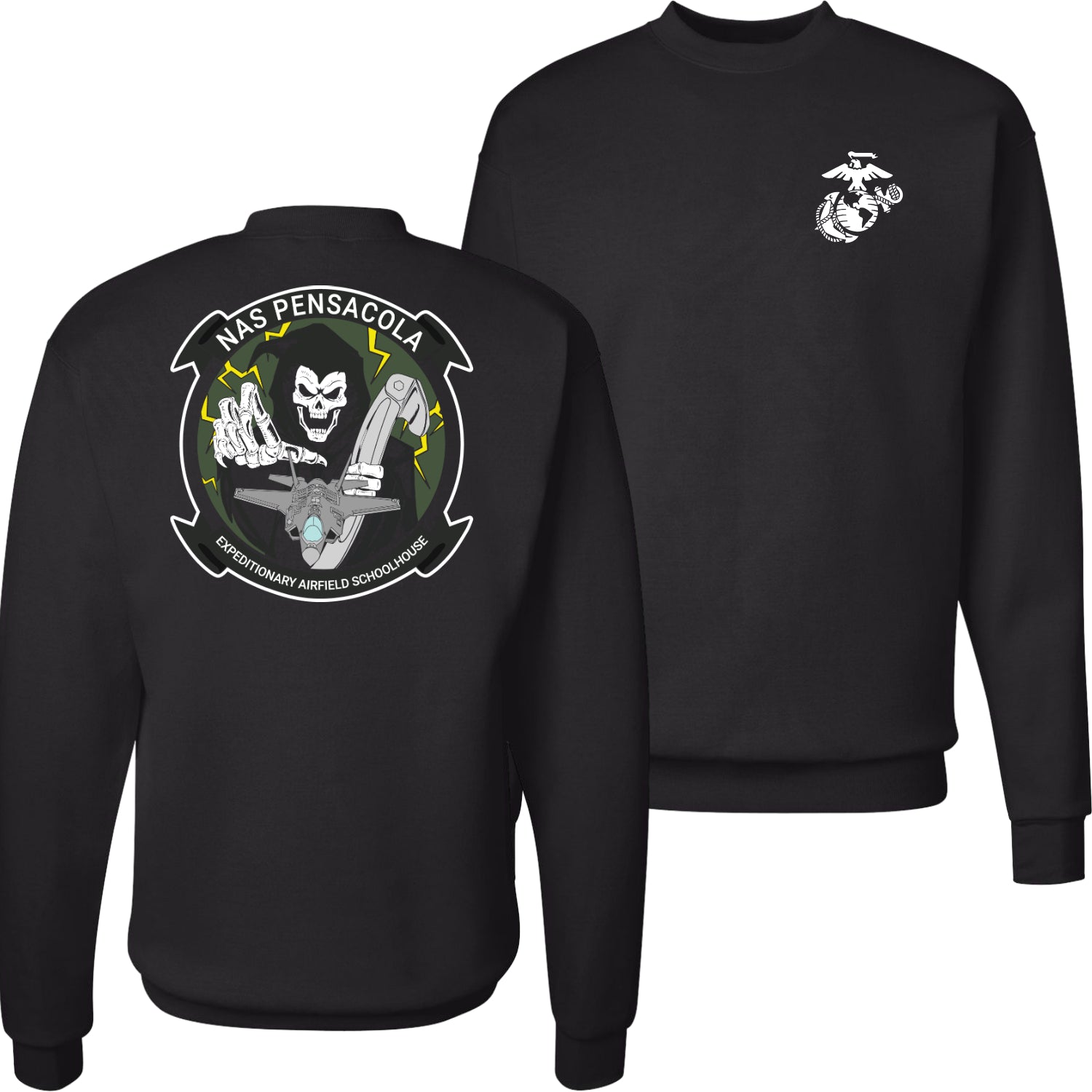 USMC EAF School - Crewneck Sweatshirt - P160