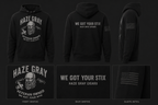 Haze Gray - Hooded Sweatshirt - 996MR